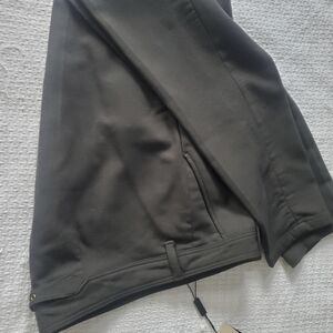 Burberrys Women’s Wool Trouser Dress Pants Dark Olive Size 14 Wide Leg NWT $295